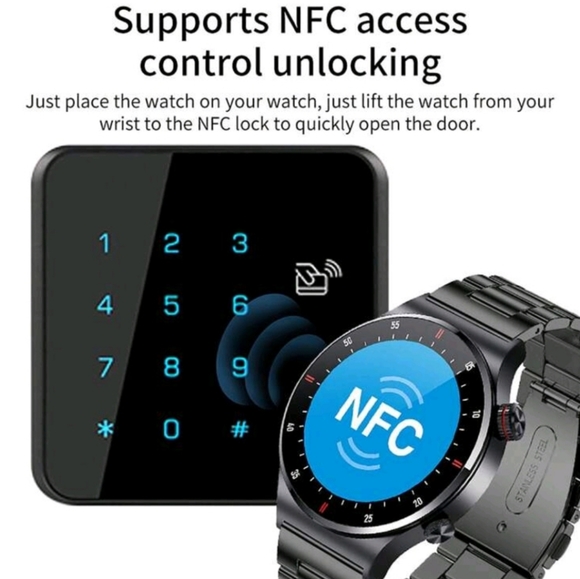 LIGE Smart Watch NFC Access Control Sports Fitness Tracker Watch Heart Rate Slee - Picture 3 of 3